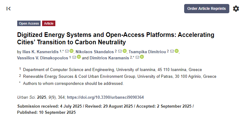 Digitized Energy Systems and Open-Access Platforms: Accelerating Cities’ Transition to Carbon Neutrality